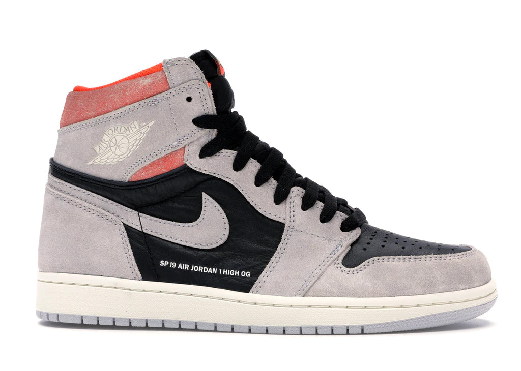JORDAN 1 GREY CRIMSON